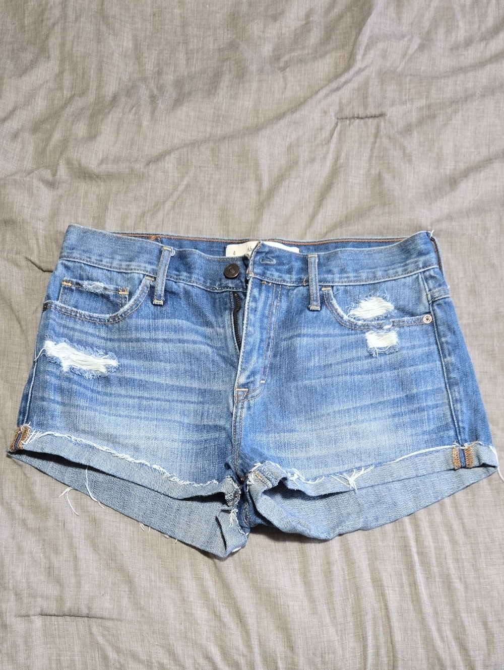 Abercrombie & Fitch Women's Distressed Denim Shorts